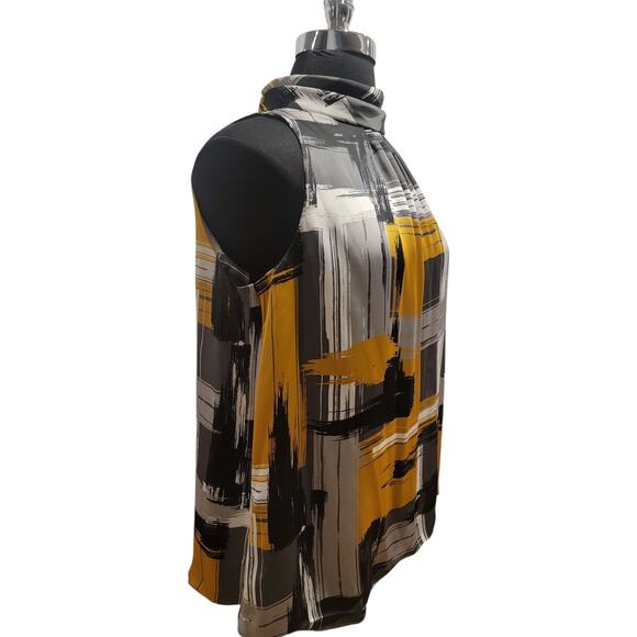 Alfani Gray Blouse Sleeveless Top Sz 16 Women's Plus-size Office - Picture 2 of 11